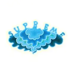 SUPREME CLOUD STICKER