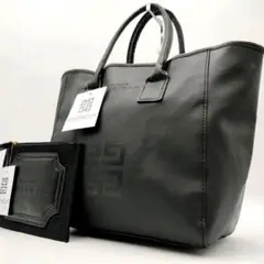 GIVENCHY トートバッグ レザー ポーチ付 ブラック 未使用品