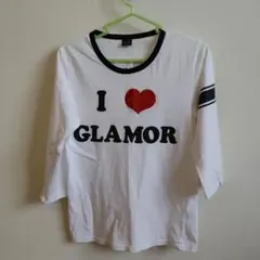 agate I ♥ GLAMOR 7分袖Tシャツ