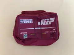 JR貨物 ナイロンミニポーチ ワインレッド