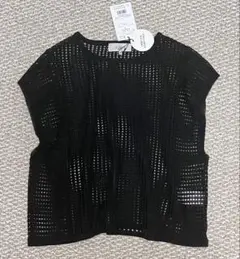 新品未使用 タグ付き　ルスークホリデー　メッシュベスト ブラック　黒　M