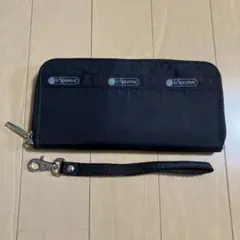 LeSportsac ブラック 長財布