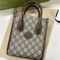 GUCCI☆グッチ インターロッキングG ミニ トートバッグ
