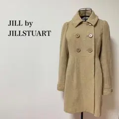 ジルスチュアート ツイードコート アウター レトロ クラシカル イエローベージュ