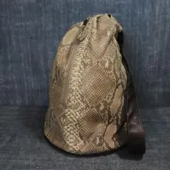 ダイヤモンドパイソン ボンサック ワンショルダーバッグ 蛇革 PYTHON