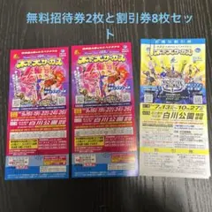木下大サーカス名古屋 無料招待券2枚と割引券8枚セット