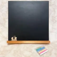 【DIY●ミニ黒板 黒板消し＆チョーク付き／中古】