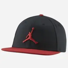 NIKE ナイキ ジョーダン プロ ジャンプマン スナップバック キャップ 黒赤