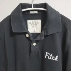 Abercrombie & Fitch ブラック ポロシャツ M