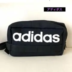 adidas ショルダーバッグ 黒 ロゴ入り