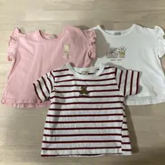 petit main Tシャツ 3枚セット 90cm プティマイン