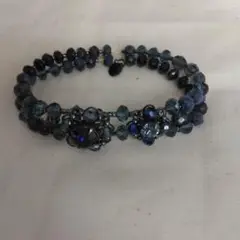 青系多層ビーズブレスレット