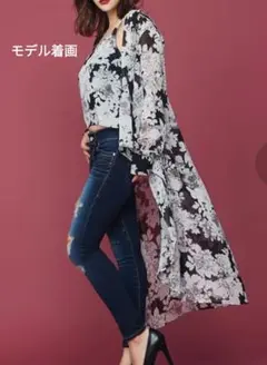 RESEXXY リゼクシー花柄シアーロングシャツ