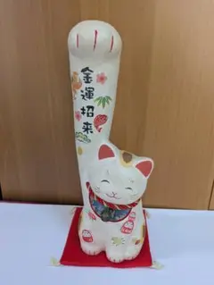 106 招き猫　龍虎作　和紙　縁起物　金運招来