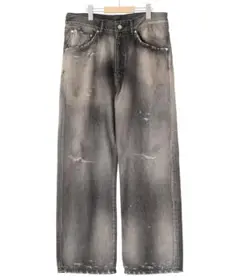 【ANCELLM】DAMAGE DENIM STRAIGHT 5P PANTS