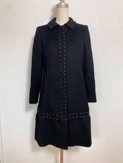 ✿ 美品 ✿ TOCCA スタッズ 比翼 フレアコート ブラック