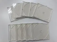 【最終値下げ！】5㎜薄型CD、DVD、空ケース ホワイト 10枚　売切れ続出