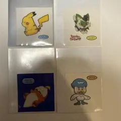 ポケモンパンシール　４枚　ハロウィンニャオハ/ホゲータ/クワッス/ピカチュウ