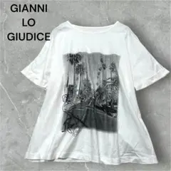 GIANNI LO GIUDICE ☆プリント半袖Tシャツ　コットン100% S
