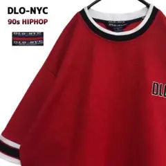 dlo-nyc ディーロー　半袖カットソー　ハーフzip 90s  ストリート dlo-nyc ディーロー半袖カットソーハーフzip 90s ストリート