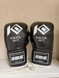 SBS KNOCK OUT ボクシンググローブ ブラック
