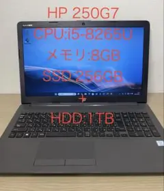 HP 250 G7 第8世代i5 Office2021 HDD1TB増設