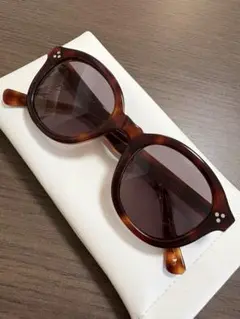 美品 LAVID ラビド サングラス APRICOT べっこう柄 ブラウン 小顔