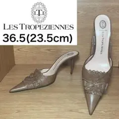 ★未使用★LES TROPEZIENNESミュール パンプス ポインテッドトゥ