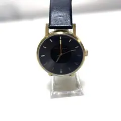 KLASSE14アナログ腕時計 ブラック/ゴールド　稼動品