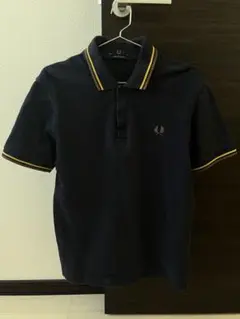 FRED PERRY ブラック　黒金　ポロシャツ　38