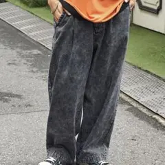 ワイドバルーンデニムパンツ
