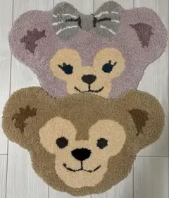 【未使用】ディズニーシー ダッフィー＆シェリーメイ フロアマット