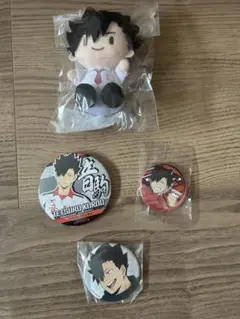 黒尾鉄朗ぬいぐるみ・バッジセット