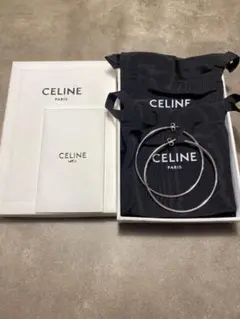 CELINE セリーヌ ビッグフープピアス シルバー