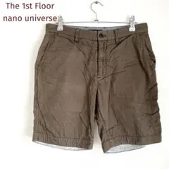 The 1st Floor ナノユニバース　ハーフパンツ　綿100%　カーキ