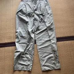 UNIQLO ワイドパンツ M ライトグリーン