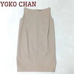 ヨーコチャン ワンピース ベージュ F ノースリーブ 美品