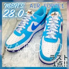 NIKE ナイキ AIR FORCE 1 エアフォース1 カスタム ブルー 28