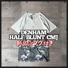 新品 DENHAM HALF BLUNT CMJ クルーネック カモ切替Tシャツ
