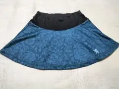 カペルミュール フレアスカート ボタニカルプリント グリーン 34-36