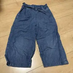 デニムブルー ワイドパンツ デッサン