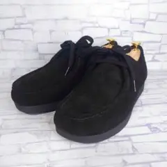 【未使用級】GU ジーユー リアルレザー モカシンシューズ 黒 26cm