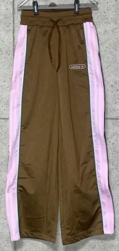 adidas アディダスオリジナルス トラックパンツ ジャージ ブラウン ピンク