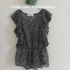 Frees mart International　ノースリーブフリルブラウス　S