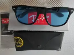 Ray-Ban RB2140 青レンズ 黒フレーム ケース付 クラシック