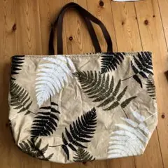 シダの葉模様エコバッグ