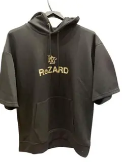 ReZARD ブラック　パーカー　フーディ　S 半袖
