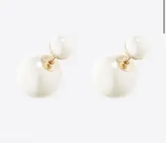 DIOR TRIBALES ピアス メタル u0026 レジンパール