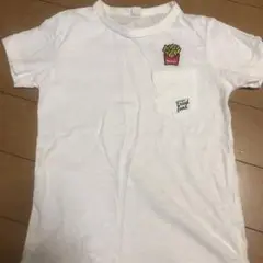 フライドポテト刺繍 Tシャツ 130サイズ