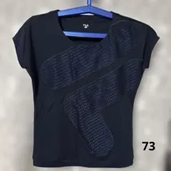 74 FILA ブラック Tシャツ Lサイズ メッシュパネル付き